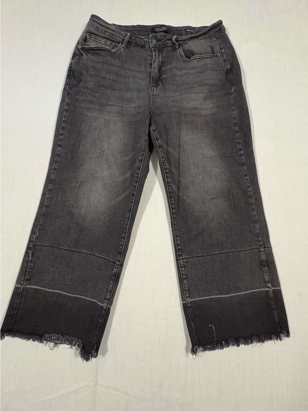 Judy Blue Washed Black Wide-Leg Cropped Jeans JB88762 size 16W